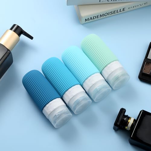 Mrsdry Travel Bottles for Toiletries, Tsa Approved 2oz Travel Bottles, BPA Free Leak Proof Travel Size Toiletry Containers, Refillable Travel Accessories with Toiletry Bag for Shampoo Liquid (4 Pack) - Image 6