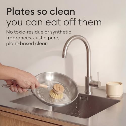 Vove Dish Soap Bundle, 2 Bars, 2 Scrub Brushes and 1 Ceramic Cup - Image 3