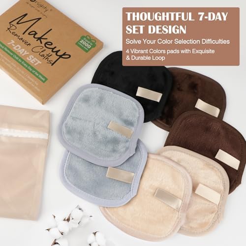 Orighty Makeup Remover Cloths 7-Day Set, Makeup Remover Pads - Image 4