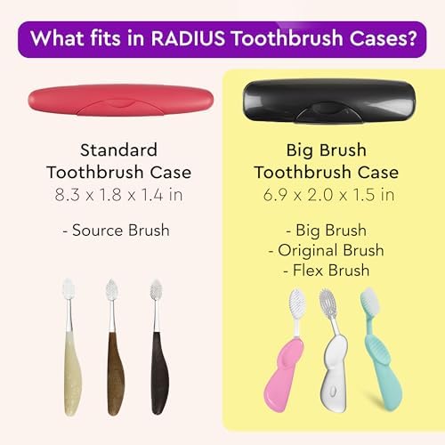 RADIUS Toothbrush Travel Case for Big Brush/Original/Scuba Brushes, BPA-Free Recycled Plastic, Portable for Bathroom, School, Home, Camping - Translucent (ONLY fits the Big Brush/Original/Flex/SCUBA) - Image 3