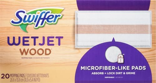 Swiffer WetJet Mops for Floor Cleaning, Hardwood Floor Cleaner Spray Mop Pad Refill, 20 Count - Image 2