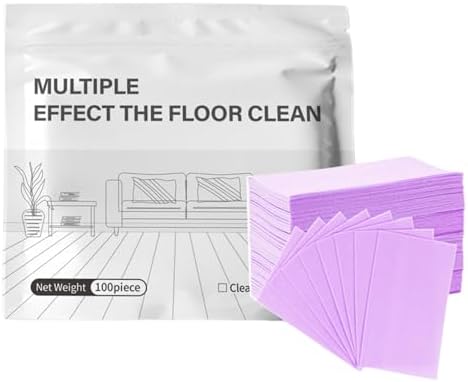 Multiple Effect The Floor Clean, Multi-Surface Floor Cleaning Tablets for Hardwood Tile Laminate Marble Floors (Purple) by WDNSYG