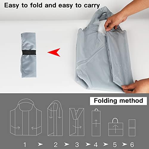 Aricsen Durable Colorful Folding Reusable Grocery Bags Handles, 20 Pack - Image 4