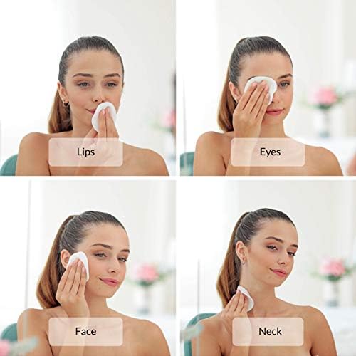 Reusable Makeup Remover Pads | Eco Friendly & Zero Waste Cotton Rounds | Beauty Products | 15 Natural & Organic Face Pads with Laundry Bag | Soft for All Skin Types | Bamboo Wipes for Facial Cleansing - Image 3