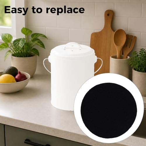 Penitue 10pcs Compost Bin Charcoal Filters, Activated Carbon Air Filter - Image 5