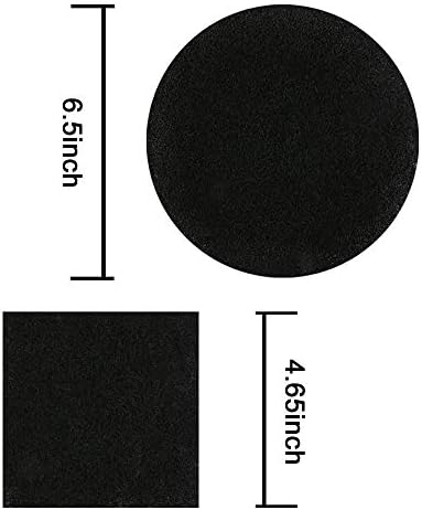Compost Bin Filters, 12 Pcs, Activated Carbon Filters for 1/1.3 Gallon Compost Bin, Kitchen Compost Pail, 6 Round 6.5 inch and 6 Square 4.65 inch Diameter - Image 3