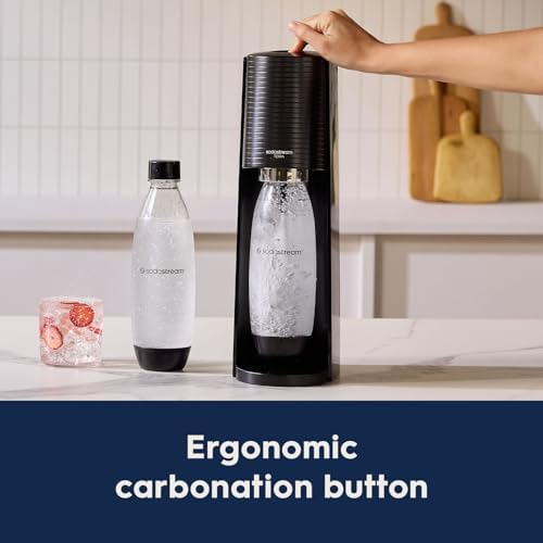 SodaStream Terra Sparkling Water Maker (Misty Blue) with CO2, DWS Bottle and Bubly Drop - Image 7