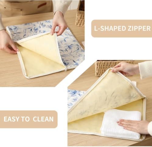 Wide Zipper Access Cotton &Beeswax Bags for Homemade Bread 2 Pack XL Reusable Beeswax Bread Bags for Homemade Bread Freezer Organic Cotton Food Storage Bags to Keep Fresh - Image 7