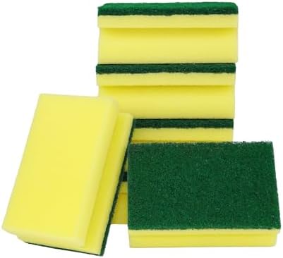 Kitchen Sponges, Heavy Duty Dish Sponges for Cleaning Kitchen, Dishes, Bathroom, 6-Pack Cleaning Sponge by NESTLY