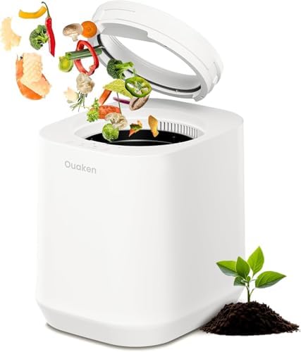 4L Electric Composter for Kitchen, Smart Countertop Compost Bin by Ouaken