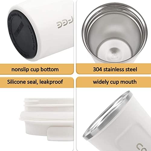 CS COSDDI 12 oz Coffee mug - Stainless Steel Coffee Cup with Leakproof Lid - Image 2