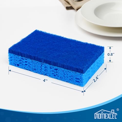 HOMEXCEL Sponges Kitchen 72 Pack, Non Scratch Scrub Dish Sponge for Dishes - Image 4