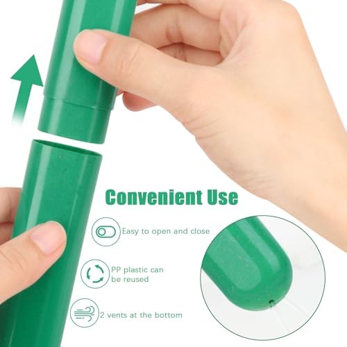 Hooqict 4 Pack Travel Toothbrush Case Portable Travel Toothbrush Holder Plastic Toothbrush Container Protector Cover for Traveling, Camping, Home, School, Business - Image 6
