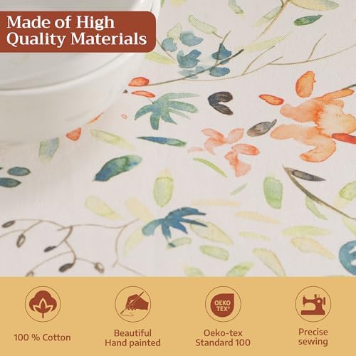 Maison d' Hermine Table Cloth Rectangle Table Reusable 100% Cotton 60"x108" - Image 3