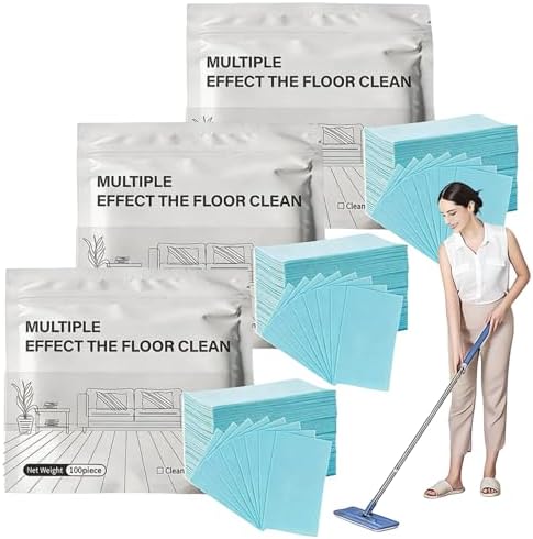 Multi-surface Floor Cleaning Tablets, 300PCS Floor Cleaning Tablets Multi- Surface Cleaner, Free Shine Floor Cleaner Tablet, Multiple Effect the Floors Clean, Concentrated Cleaner for Hardwood, Tile by Unknown