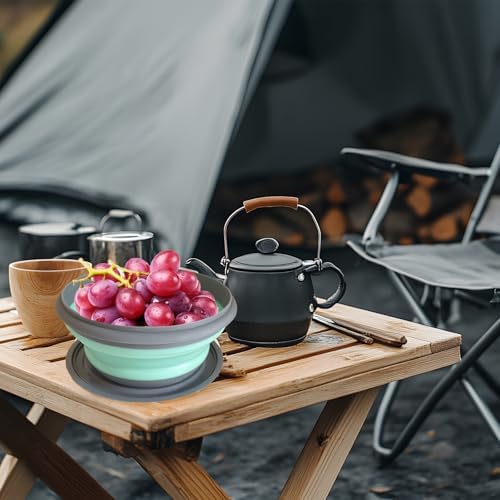 Collapsible Camping Bowl with Lid, Foldable Food Container - Image 6