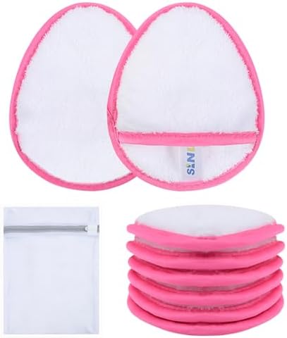 SINLAND Reusable Makeup Remover Pads White 6 Pack by SINLAND