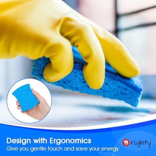 Orighty Non-Scratch Scrub Sponges, 24 Pack Kitchen Sponge Cleaning Sponge - Image 5