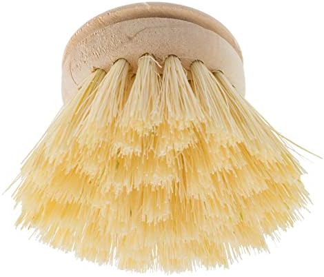 Redecker Dish Brush Replacement Heads, Tampico Fiber, 1-1/2 Inch Round, 2 Pack – Wooden Brush Refills for Everyday Dishwashing, Made in Germany - Image 2