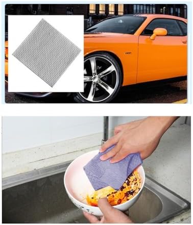 Reusable Cleaning Cellulose Sponge Cloths Absorbent Wipes Clean Kitchen Car Dish Eco-Friendly Dishcloth Hand Towel Auto - 1pack (5pcs) - Image 5