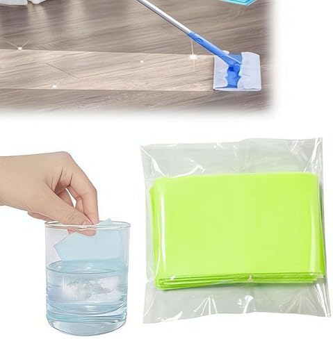 30Pcs Multi-Surface Floor Cleaning Tablets, Water Soluble Floor Cleaner for Mopping, Multiple Effect Cleaning Sheets for Hardwood, Laminate Floors, Wall Tiles, Glass, Purple by Unknown