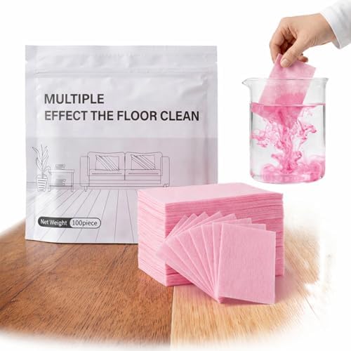2026 New Multi-effect Floor Clean Tablets, Multi-effect Floor Cleaning Sheets with Fresh Scent, 30/60/90/100/120Pcs, Suitable for Tile, Wood, Laminate, Kitchen, And Bathroom Care Use (C, 30) by Linbuli