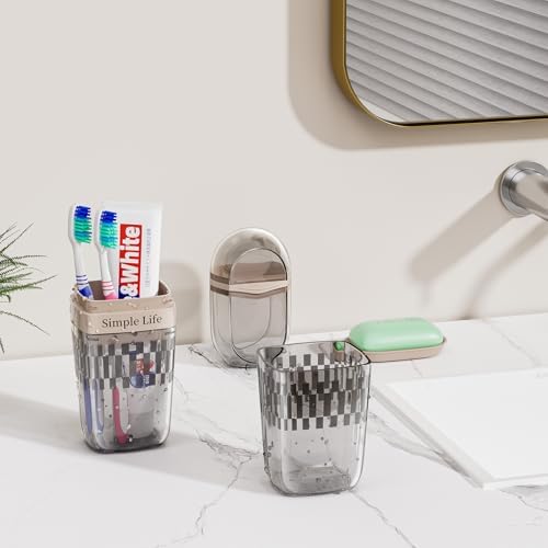 Bar Travel Soap Case Container, Portable Travel Toothbrush Case, Gray - Image 3