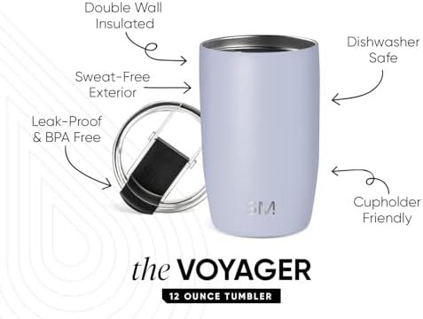 Simple Modern Travel Coffee Mug with Lid | 12oz | Blue - Image 2