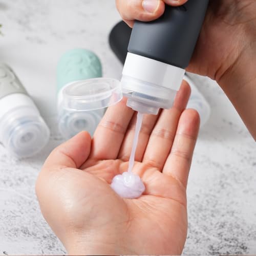Zafit 18 Pack travel Bottles for Toiletries, TSA Approved Silicone Travel Containers Leak Proof Refillable Travel Accessories for Shampoo Conditioner Lotion Body Wash(Multicolored A) - Image 6