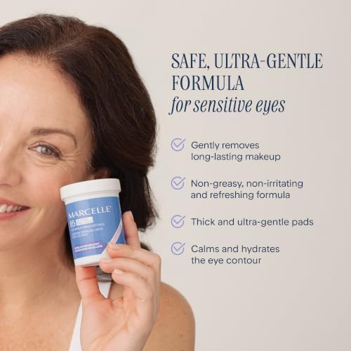 Marcelle Oil-Free Eye Make-Up Remover Pads, Sensitive Eyes, 85 Pads - Image 2