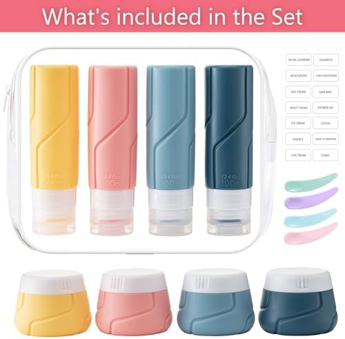 MODENGKONGJIAN Travel Bottles for Toiletries,TSA Approved Silicone Squeezable Travel Shampoo Bottles, 3oz Leak Proof Refillable Toiletry Cosmetic Containers （15 Pcs/Colorful） - Image 3