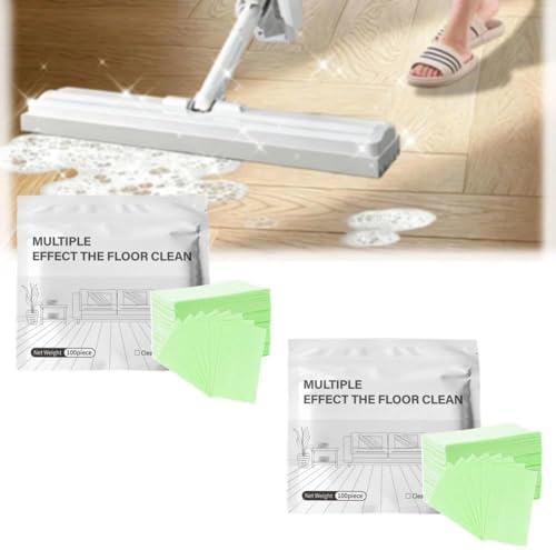 100/150/200/300pcs Floor Cleaning Tablets, Multi-Surface Floor Cleaning Tablets, Concentrated Cleaner Multiple Effect the Floors Clean for Tile,Hardwood (Green-200pcs) by Unknown