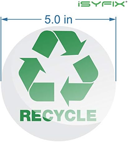iSYFIX Recycle Sticker for Trash Can, 6 Pack, 5 inch - Image 2