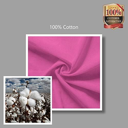 TOPDesign 6-Pack Economical 16"x15" Pink Cotton Tote Bag, Lightweight Medium Reusable Grocery Shopping Cloth Bags, Suitable for DIY, Advertising, Promotion, Gift, Activity - Image 7