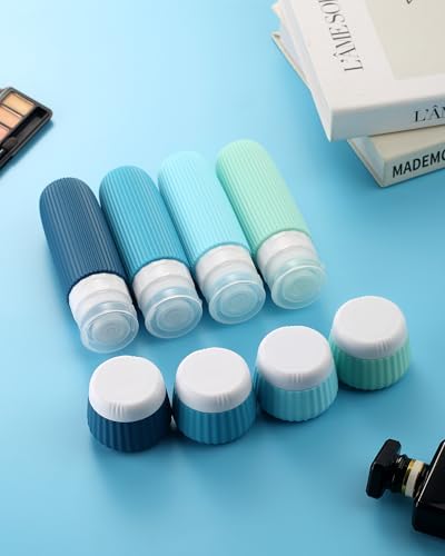 Mrsdry Travel Bottles for Toiletries 8 Pack, Tsa Approved Travel Size Toiletries 3 oz, Containers for Toiletries, with Clear Bag, Leak Proof Silicone Squeezable Essentials Creams Jars - Image 4