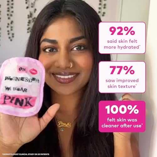The Original MakeUp Eraser 7-Day Set, Erase All Makeup With Just Water, Including Waterproof Mascara, Eyeliner, Foundation, Lipstick, Sunscreen, and More! Mean Girls, 7ct - Image 5