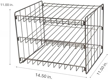 Kitchen Details 3 Tier Can Organizer | Canned Food Storage Rack | Kitchen Cabinet and Pantry Organization | Holds 36 Cans | Space Saving | Onyx - Image 2