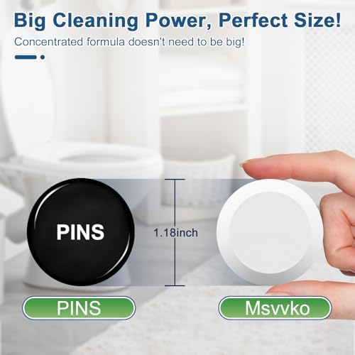 Msvvko Toilet Bowl Cleaners, Bleach Tablets 100 PACK, Automatic Cleaner for Tank, Effectively Eliminate Limescale, Stains & Odor, Continuous Cleaning for Bathroom & Toilet - Image 5