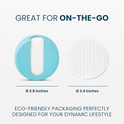 LastRound Reusable Makeup Remover Pads - 7 Washable Eco-Friendly Reusable Cotton Rounds for Face - Sustainable & Soft Cotton Face Pads for Facial Cleansing & Eye Makeup Removal - Travel Storage Case - Image 4