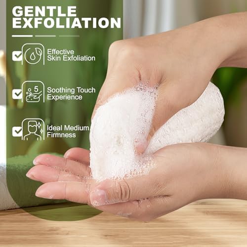 7 Pack Natural Loofah Sponge Exfoliating Body Scrubber 5 Inch - Image 3