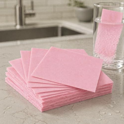 100PCS Multi-Surface Floor Cleaning Tablets, Dissolvable Hardwood Tile Laminate Cleaner, Eco-Friendly Concentrated Mop Solution for Spray Mops, Robot Mops & Buckets, with Natural Scents (Pink) by Unknown