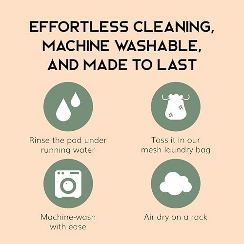 GREENZLA Reusable Makeup Remover Pads | 20 Pack | Bamboo Charcoal - Image 5