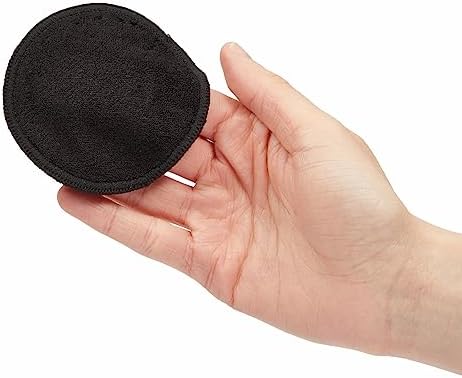 18 Pack Reusable Cotton Rounds for Makeup Removal with Bamboo Holder and Mesh Storage Bag (Black) - Image 5