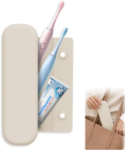 Silicone Toothbrush Travel Case, Pro Large Toothbrush Case for Traveling by GetEverybodySatisfied
