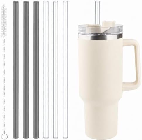 Joshey Replacement Straws for Stanley Quencher 40oz Tumbler, 6 Pack by Joshey