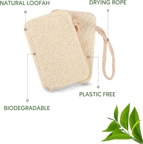 eplanita Natural Dishwashing Sponges (Pack of 12), Kitchen Eco Scrub Scourer, Natural Loofah Plant, Biodegradable and Zero Waste - Image 3