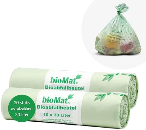 bioMat 8 Gallon Compostable Food Scrap Bags, 20 Count by VisitbioMat
