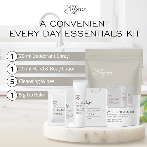 MY PROTECT KIT Everyday Essentials Travel Kit, 8-Piece Personal Hygiene Set - Image 2