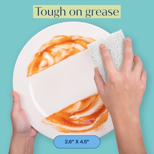 Fab Tab Coconut Cellulose Sponges - Non-Scratch Kitchen Cleaning, 6 Pack - Image 3