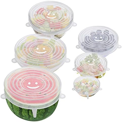 6PCS Silicone Stretch Lids, Six Sizes of Bowl Cover by OstWony